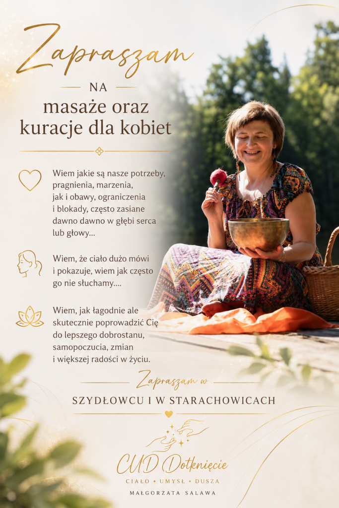 Masaż relaksacyjny dla kobiet w gabinecie CUD Dotknięcie w Starachowicach